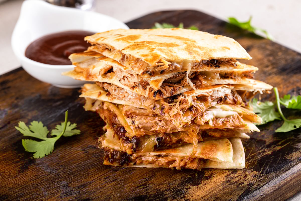 Elevate Leftover Pulled Pork: Loaded Quesadillas with Zesty Lime Cream